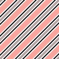 Diagonal seamless pattern, print. Pink, grey, white and black stripes. Textile, wallpaper Royalty Free Stock Photo