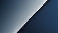Diagonal split abstract background with gradient grey and dark blue planes Royalty Free Stock Photo