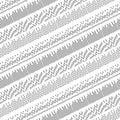Diagonal stitches vector seamless monochrome pattern.