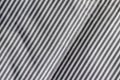 Diagonal striped fabric texture. White and gray textile background Royalty Free Stock Photo