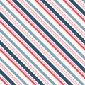 Diagonal stripes pattern. Simple colorful vector lines seamless background Royalty Free Stock Photo