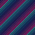 Diagonal stripes seamless pattern in neon bright colors. Retro 80-90`s fashion Royalty Free Stock Photo