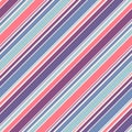Diagonal stripes seamless pattern. Simple vector texture with thin oblique lines Royalty Free Stock Photo