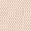 Diagonal stripes seamless pattern. Subtle vector beige and white lines texture Royalty Free Stock Photo