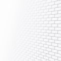 Diagonal white brick wall texture with a Royalty Free Stock Photo