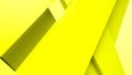 Diagonal yellow dynamic stripes on color background. Modern abstract 3d render background with lines and shadows Royalty Free Stock Photo