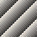 Diagonal zigzag lines seamless pattern. Royalty Free Stock Photo