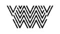 Diagonal Zigzag Pattern Texture, Stylish Wavy Line Design, vector design Generative AI Royalty Free Stock Photo