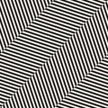 Diagonal zigzag seamless pattern, black and white vector background design. Endless texture Royalty Free Stock Photo