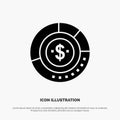 Diagram, Analysis, Budget, Chart, Finance, Financial, Report, Statistics solid Glyph Icon vector