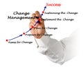 Diagram of change management Royalty Free Stock Photo