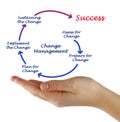 Diagram of change management Royalty Free Stock Photo
