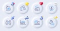Diagram chart, Accounting report and Info line icons. For web app, printing. Vector