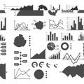 Diagram chart graph elements vector business infographic flow sheet data template arrows and circle progress Royalty Free Stock Photo