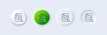 Diagram chart line icon. Analytics graph sign. Line icons. Vector
