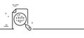 Diagram chart line icon. Analytics graph sign. Minimal line pattern banner. Vector