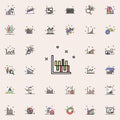 diagram columns colored icon. Business charts icons universal set for web and mobile