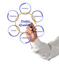 Diagram of data quality Royalty Free Stock Photo
