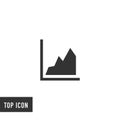 Diagram data vector icon Royalty Free Stock Photo