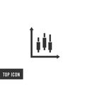 Diagram data vector icon Royalty Free Stock Photo
