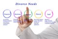 Diagram of Divorce Needs Royalty Free Stock Photo