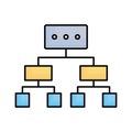 Diagram fill vector icon which can easily modify or edit