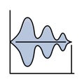 Diagram fill vector icon which can easily modify or edit