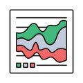 Diagram fill vector icon which can easily modify or edit