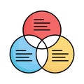 Diagram fill vector icon which can easily modify or edit