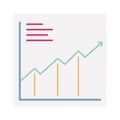 Diagram flat vector icon which can easily modify or edit Royalty Free Stock Photo