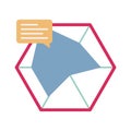 Diagram flat vector icon which can easily modify or edit Royalty Free Stock Photo