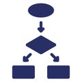 Diagram, flowchart Isolated Vector Icon Which can easily modify or edit