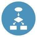 Diagram, flowchart Isolated Vector Icon Which can easily modify or edit