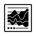 Diagram glyph vector icon which can easily modify or edit