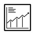 Diagram glyph vector icon which can easily modify or edit