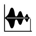 Diagram glyph vector icon which can easily modify or edit