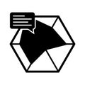 Diagram glyph background vector icon which can easily modify or edit