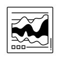 Diagram half glyph vector icon which can easily modify or edit