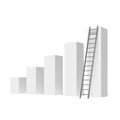 Diagram with ladder Royalty Free Stock Photo