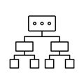 Diagram line vector icon which can easily modify or edit Royalty Free Stock Photo
