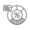 Diagram line vector icon which can easily modify or edit Royalty Free Stock Photo