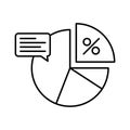 Diagram line vector icon which can easily modify or edit Royalty Free Stock Photo