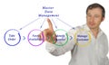 Diagram of Master Data Management Royalty Free Stock Photo