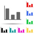 diagram multi color style icon. Simple thin line, outline vector of web icons for ui and ux, website or mobile application Royalty Free Stock Photo
