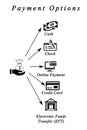 Diagram of payment options