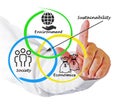 Diagram of sustainability Royalty Free Stock Photo