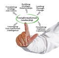 Diagram of Transformational Leadership Royalty Free Stock Photo