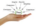 Diagram of trust Royalty Free Stock Photo
