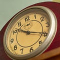 Dial with arrows of old mechanical clock, Royalty Free Stock Photo