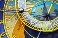 Dial of astronomical clock in Prague Royalty Free Stock Photo